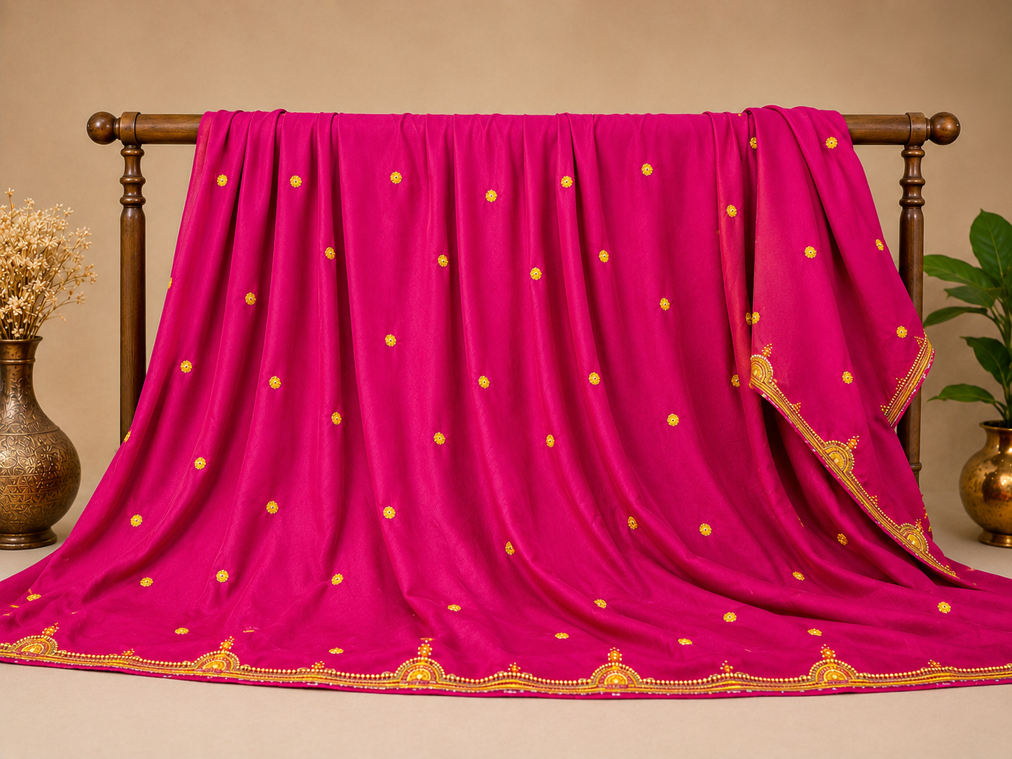Handmade Darkpink Shawl