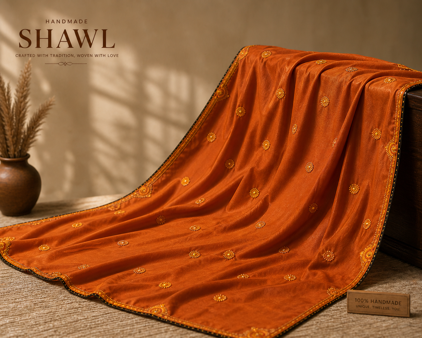 Handmade Amber Shawl
