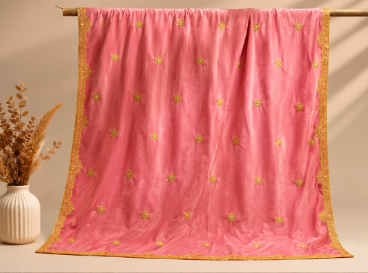 Handmade Babypink Shawl