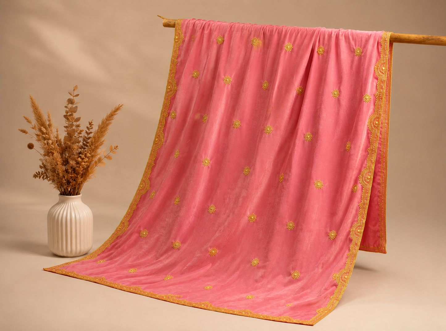 Handmade Babypink Shawl
